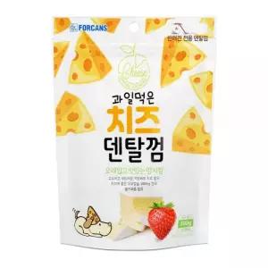포켄스 강아지 양치 껌 간식  제거 과일먹은 치즈덴탈 300g