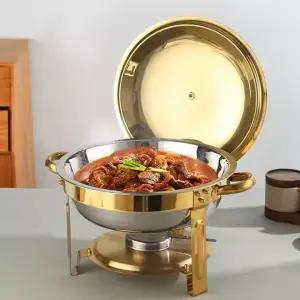 호텔 식기 워머 뷔페 뷔페그릇 차핑디쉬 챠핑디쉬 웨딩홀 보온 스테인레스 부페 원형