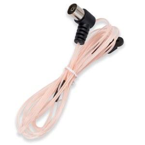 [미국배송] POBADY FM 라디오 안테나 다이폴 75옴 핑크 T형 실내 푸시 온 TV/PAL 스테레오 수신기 홈 앰프 자동차 라디오와 호환되는 여성 소켓 커넥터