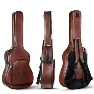 기타가죽가방 통기타 클래식 하드쉘 긱백 겸용 일렉트릭 범용 크로스백 보관함 악기 여성