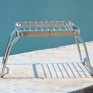 스테인리스 접이식 버너 받침대 고정 스탠드 야외