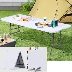 야외 캠핑 행사 매대 접이식 1800 플라스틱 테이블 옥상 휴대용 간이 편의점 식탁