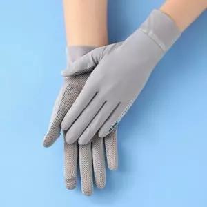 에어쿨 여성 2컷 오픈형 스포츠 장갑(그레이)