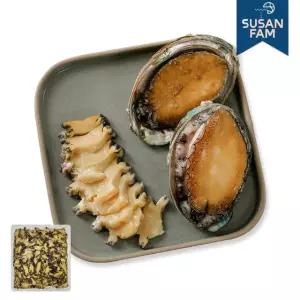 국산 완도 자숙 전복 슬라이스 500g 순살 손질 냉동