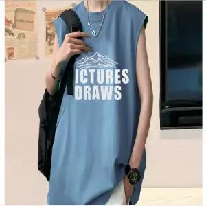 남성민소매 나시티 남성 민소매 다양한 색상 여유 있는 핏 아웃도어 캐쥬얼