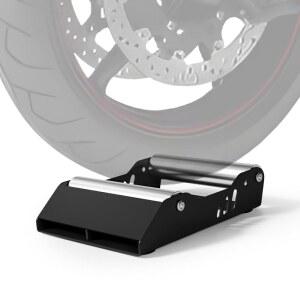 오토바이 휠 청소 스탠드 패독 롤러 600 용량으로 타이어 체인 윤활을 위한 더트 피트 스트리트 바이크 블랙