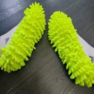 청소 극세사 패드 슬리퍼 1쌍 실내화 층간소음 감소