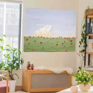 패브릭포스터 포인트 벽인테리어 가리개 커튼 지평 M WECA704