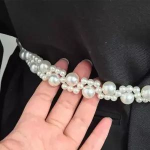 여성 진주 더블 체인 패션 벨트