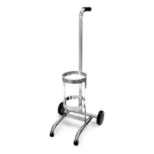 병원 지팡이형 1구 스텐 산소통 운반카 병원용품 병원용 포타블산소통