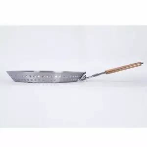 원형 타공 프라이팬 캠핑 큐용 불판 그릴 팬 화로대 세트