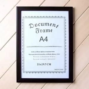 벽걸이액자 모던 A4 상장액자 졸업장 허가증 사진 (KYR-WB96571)