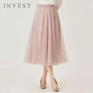 [인베스트] 볼륨 라인 샤 롱 스커트_IN6S1SK8011