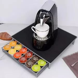 [룽스]원두분쇄기 캡슐거치대 서랍식 보관함 36구