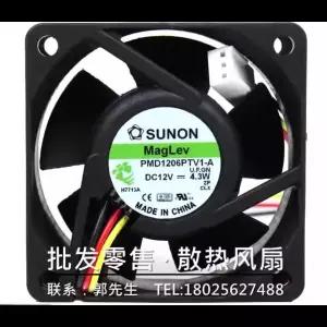 SUNON MF60251V1-1000C-A99 2 선 서버 냉각 선풍기 DC 12V 0.96W 60x60x25mm
