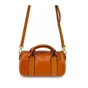 탑핸들 미니 망치백 가죽 원통형 토트 크로스백