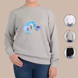 [하프클럽/알티피아]맨투맨 전색상 책정리 일러스트 학생 공부 디자인티