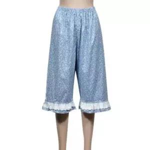 잔잔한 꽃무늬 60수 오가닉 여성 7부 파자마 바지 여성 보들보