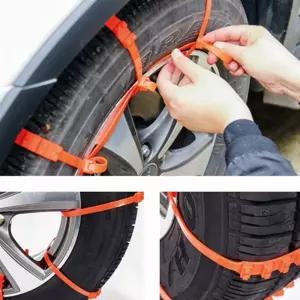 차량용 일회용 미끄럼방지 케이블타이 스노우체인 타이어체인 자동차체인