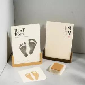 신생아 발 도장 키트 아기의 손 발을 예쁜 추억으로