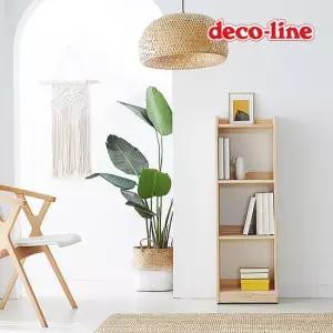 데코라인 코넬 웰 자유자재 400 3단 원목 책장 DDR087