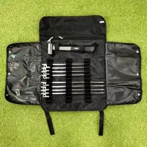 아베나키 캠핑장비 텐트 고정 강철팩 + 팩 + 파우치 세트