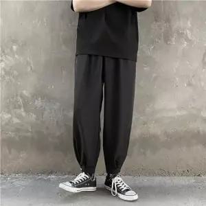 [모두쇼핑]남성조거슬랙스 스트링팬츠 발목밴딩 편한바지 땀복 와이드팬츠 돌핀팬츠 슬랙스 원마일웨어