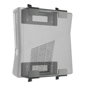 Monzlteck 게이밍 콘솔(Xbox 360, ONE, PS5 슬림, PS4, PS3), DVD 플레이어, 케이블 박스, PC 등을 위한 조절 가능한 벽 및 책상 아래 마운트