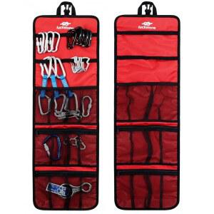 새티니어 2팩 클라이밍 퀵드로우 걸이 보관 가방, 카라비너 후크 기어 장비 부품 컬렉션, 접이식 바인딩 소형 공구 정리 파우치, 암벽 등반 얼음 등반용 수트