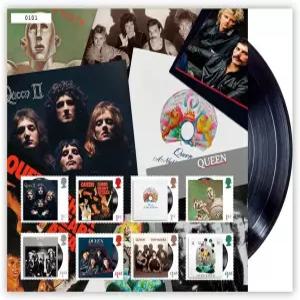 왕실 우편 팬 시트 수집용 우표 여왕용