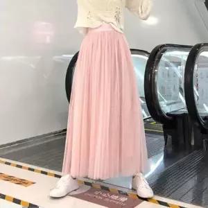 롱 샤스커트 롱치마 A라인 허리밴딩 데이트룩 하객룩