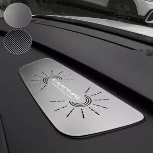 기아 카니발 ka4 알루미늄 대시보드 중앙 다자인 로고 각인 스피커 커버 몰딩 4세대