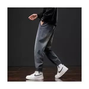 슬램덩크 남성 배기핏 바지 럭셔리 조거 데님 스판 캐주얼 HO1