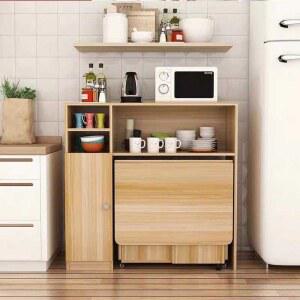 접이식식탁렌지대 수납장 식탁렌지대 접이식 다이 렌지대