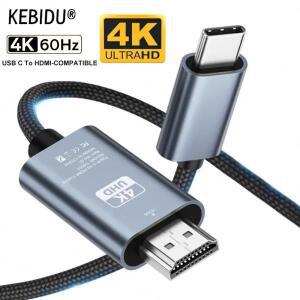 USB-C-LEDMI 호환 케이블 4K 60Hz/30Hz LEDTV 비디오 변환 동일 화면 TV 컴퓨터 프로젝션