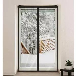 90x210 검정 현관 방문 방풍비닐 커튼 자석 방풍 비닐문 비닐커텐 현관문 바람막이