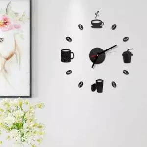 DIY AHR338A2 붙이는 벽시계(블랙) 장식용벽시계 예쁜벽시계