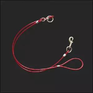 ( )국산 코팅 와야 강아지 와이어줄 개줄 6mm 6파이 빨강 중간도래 리드줄 목줄 진돗개 시골개 중형견 대형