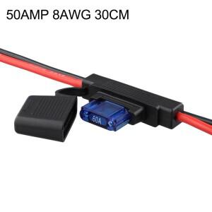 8AWG 50암페어 트윈 코어 자동차 연장 케이블 30cm 앤더슨 커넥터용 이음매 없는 연결  고무 씰 포함