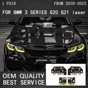 버스악세사리 레몬 옐로우 DRL CSL 스타일, 2019-2022 BMW 3 시리즈 G20 G21 레이저 주간 주행등 모듈 8496