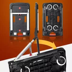 접이식 손수레 폴딩 캐리어 다용도 접이식 핸드 카트 이동식 가정용 야외용 플라스틱 짐운반 대형 운반