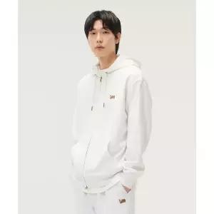 LEE 스몰 로고 후드 집업 라이트 그레이 202674