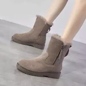 2color 여자 윈터 스웨이드가죽지퍼구조 트렌디 보온신발 롱부츠 C1027