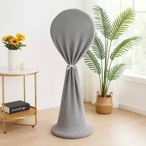 선풍기 커버 먼지 덮개 스탠드 보관 그레이