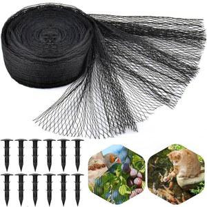 나뭇잎용 PACETAP 연못 그물 키트 7 x 10피트, 튼튼한 코이 덮개, 새, 고양이, 포식자로부터 물고기를 보호하는 말뚝이 달린 수영장 보호 덮개 그물망