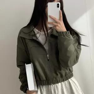 여성 크롭 숏자켓 트렌디 이지캐주얼 아우터시스루 여자상의 간절기 간아 봄가을아 얇은 오버펫데님 핏아
