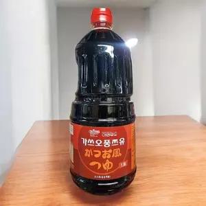 가쓰오 쯔유 1.8L 1개 우동 소바 장국 소스부시 일식 고명 코노미아끼 양념 대용량 육수용 어묵탕 국수 국