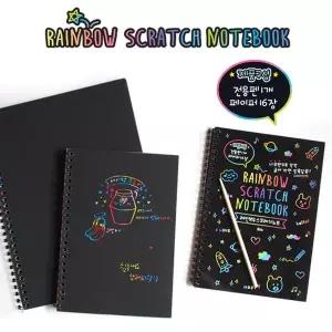 [아이비스]23309656 4000 레인보우스크래치노트 2개입