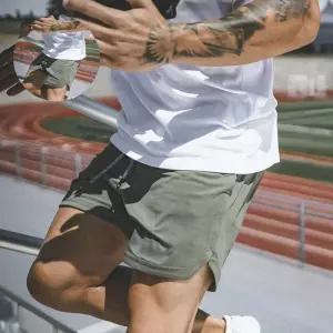 (제스트)4컬러 허리밴딩 남성 숏팬츠 헬스 트레이닝 반바지