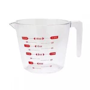 베이킹 조리용 투명 계량 비커 눈금 표시 컵